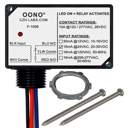 Miniatura 8 de Módulo de relé de potencia SPDT de 10 A, carcasa de plástico y precableado (AC/DC 12 V)