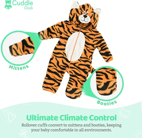 Miniatura 93 de Enterizo de vellón para bebé, rómper de una sola pieza con capucha para niños, ropa para exteriores, chaqueta infantil