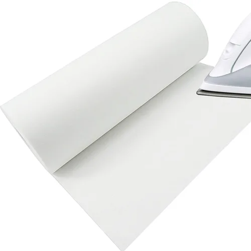 New Brothread - Estabilizador de bordado desprendible para máquina de coser, con hierro fundible, recortado, 12" x 25 yardas de rollo - Peso mediano