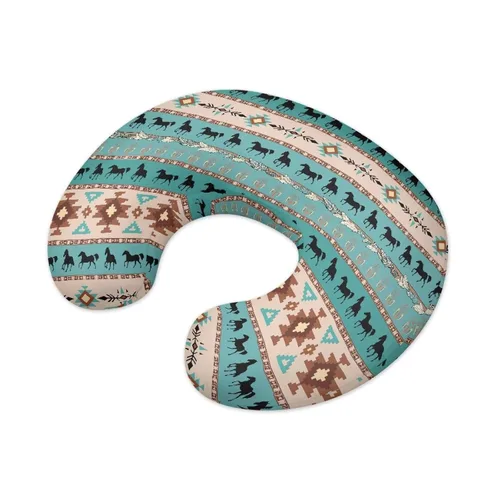Miniatura 2 de Funda de almohada de lactancia azteca bohemia para bebés y niños, funda de almohada con cremallera oculta, funda de almohada de lactancia para niñas