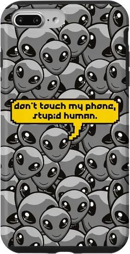 Miniatura 11 de Funda para iPhone 13 Pro Alien Dont Touch My Phone Stupid Human Funny Space Lover Case