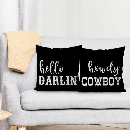Miniatura 2 de KEUSPI Fundas de almohada occidentales, decoración del hogar occidental, fundas de almohada occidentales de 16 x 16, fundas de almohada