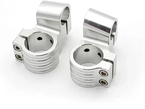 Miniatura 7 de FXCNC Tubo de horquilla de aluminio CNC de 1.850 in, 7/8 pulgadas, clip de tubo de horquilla para manillar, reemplazable, compatible con Universal