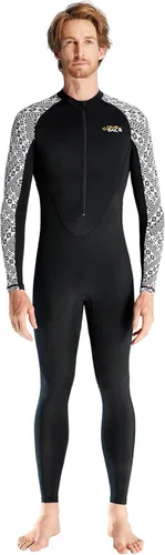 Miniatura 6 de Aivtalk Traje de buceo de cuerpo completo para hombre, manga larga, cremallera trasera, traje de neopreno con protección solar UV, refrescante, A