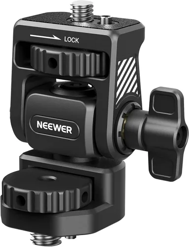 Miniatura 13 de NEEWER Soporte para monitor de cámara con zapata fría, tornillo antitorsión de 1/4 pulgadas para monitor de campo de 5 y 7 pulgadas, compatible