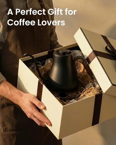 Miniatura 10 de INTASTING - Hervidor eléctrico de cuello de cisne, control de temperatura ±1℉, interior de acero inoxidable, calentamiento rápido, para café por