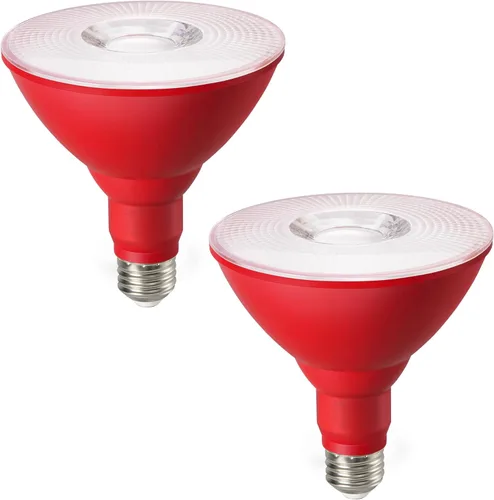 Miniatura 9 de EDISHINE PAR38 Bombillas LED de inundación para exteriores, paquete de 2 unidades, equivalente a 120 W, regulable, impermeable, bombilla LED