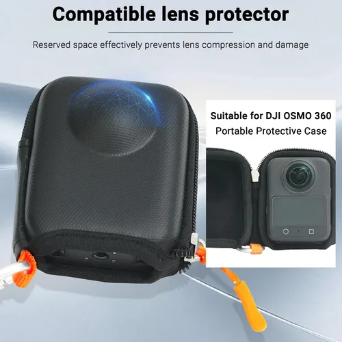 Miniatura 8 de CYNOVA Osmo 360 - Funda para accesorios DJI Osmo 360, con protector de pantalla (2 juegos), funda rígida de almacenamiento de viaje compatible