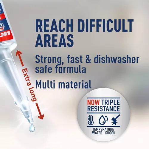 Miniatura 4 de Loctite Super Glue - Botella líquida de cuello largo, transparente, botella de 0.18 onzas líquidas, 1 paquete – Superpegamento para plástico