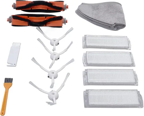 Miniatura 9 de Kit de cepillo de repuesto para trapeador de aspirador robot 2 Lite 2 Pro MJSTL MJST1S, accesorios de aspiradora de 16 piezas con cepillos