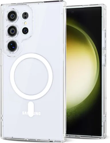 Miniatura 55 de Svanove para Samsung Galaxy S22 Funda de teléfono de silicona magnética, compatible con Magsafe, linda para mujeres, brillante color brillante, gel