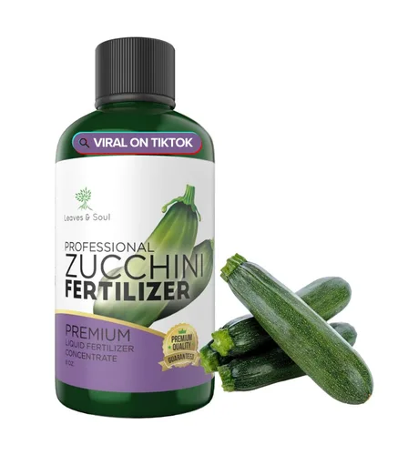 LEAVES AND SOUL Fertilizante líquido profesional de calabacín | Concentrado 5-1-5, fertilizante líquido para plantas para jardín, productos
