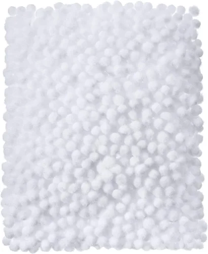 Miniatura 10 de Shappy 2000 mini pompones de 0.236 pulgadas para hacer manualidades, bolas pequeñas de Navidad, suministros de pasatiempos y decoración de Multi
