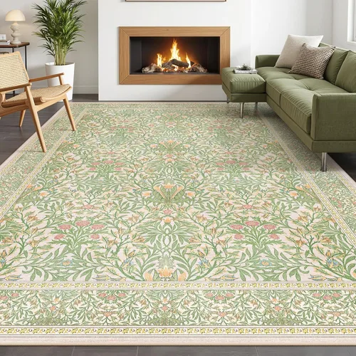 Miniatura 37 de Alfombras lavables con estampado de insectos 5x7, alfombras suaves para sala de estar, alfombra ultradelgada antideslizante moderna para dormitorio
