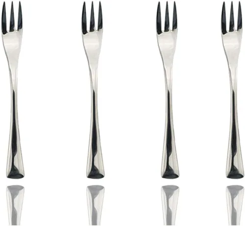 Miniatura 10 de JASHII Juego de cubiertos de acero inoxidable 18/10 de 20 piezas de plata pulida con espejo, cuchillo de cena, tenedor de ensalada, cuchara