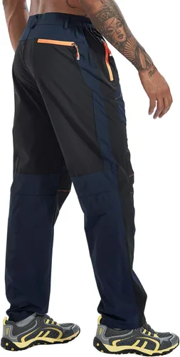 Miniatura 43 de TBMPOY Pantalones cargo de senderismo para hombre, ligeros, impermeables, de secado rápido, pantalones de montaña, pesca, camping