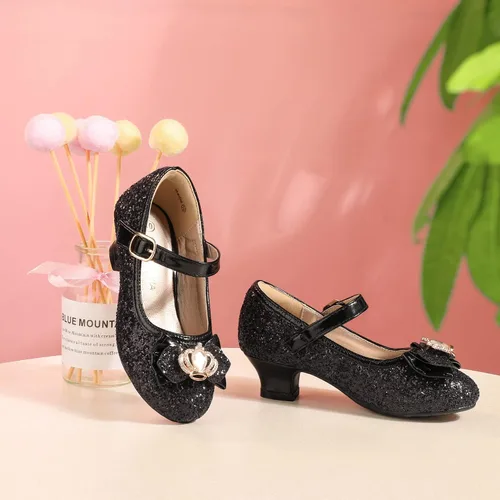 Miniatura 5 de PANDANINJIA Molly - Zapatos de vestir para niñas, zapatos de tacón Mary Jane, zapatos de tacón de flores para fiesta de boda y regreso a clases