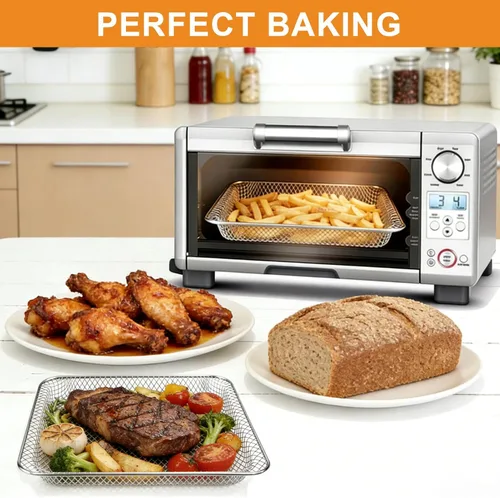 Miniatura 7 de GWY Accesorios para freidora de aire para Breville BOV450XL Mini horno inteligente de encimera y horno tostador, accesorios de rejilla