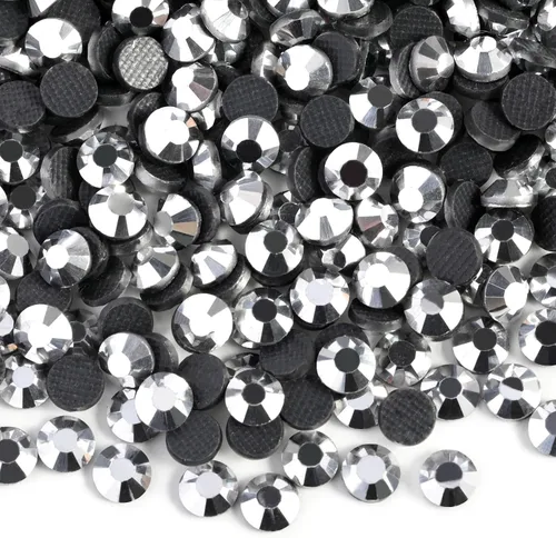 Miniatura 8 de 6000 diamantes de imitación termoadhesivos a granel, diamantes de imitación azules para ropa de manualidades, cristales termoadhesivos para Zafiro