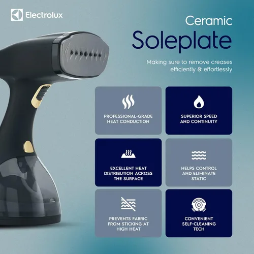 Miniatura 4 de Electrolux Vaporizador para Ropa, 1500 Vatios Vaporizador Portátil de Mano para Telas y Prendas con Removedor de Pelusa y Cepillo de Tela