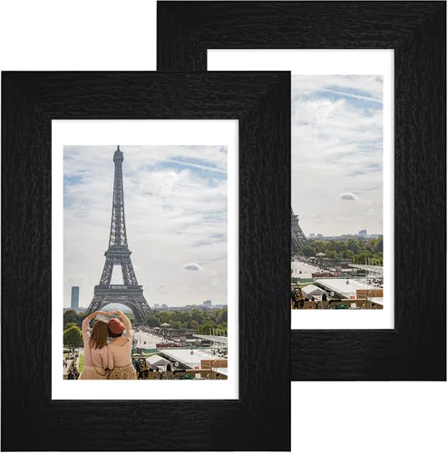 Miniatura 169 de Hongkee - Juego de 2 marcos de fotos, HK042515-MD5.5X8.5-BK(2PK)