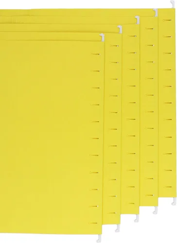Miniatura 2 de Smead Carpeta colgante de colores, pestañas no incluidas, tamaño carta, amarillo, 25 por caja (64441)