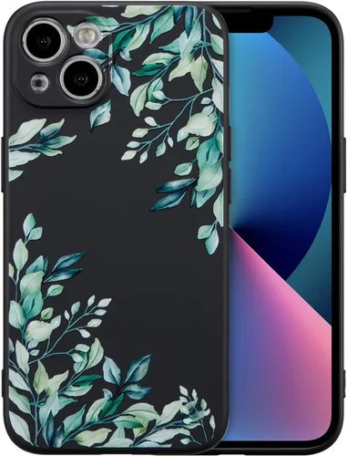 Miniatura 83 de RALEAVO Funda Floral para iPhone 12, Cubierta de Silicona Líquida con Bonito Patrón de Rama de Flores para Niñas y Mujeres, Funda Protectora de Goma