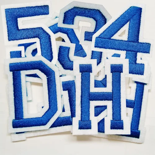 Miniatura 8 de Bfuee 30 parches de números para planchar, apliques de números bordados del 0 al 9, parches de números para ropa, vestido, sombrero, calcetines