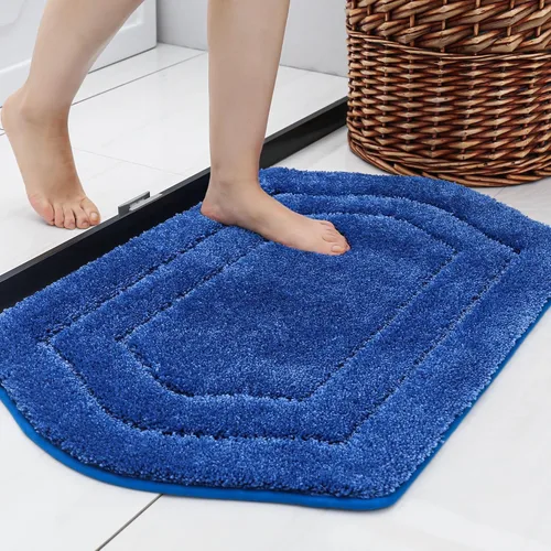 Miniatura 37 de COSY HOMEER Alfombras de Baño Extra Gruesas para Baño - Juegos de Alfombras Antideslizantes de Lino de Baño Suave Felpa 100% Poliéster Fuerte Sala
