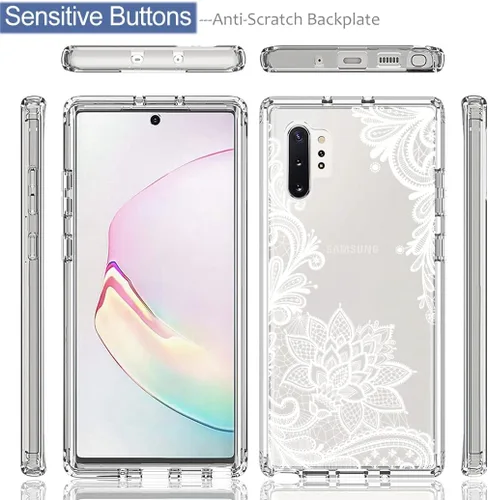Miniatura 5 de Funda para Galaxy Note 10 Plus/Note 10+ 5G N975U con protector de pantalla de vidrio templado, funda protectora de cuerpo completo