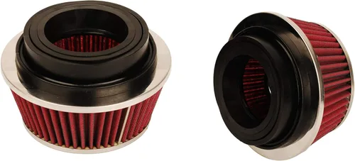 HUAWELL 8161 - Filtro de aire universal para abrazaderas (2 unidades, tamaño pequeño, redondo, para tubos de 3.0 in, 3.5 in y 4.0 in)