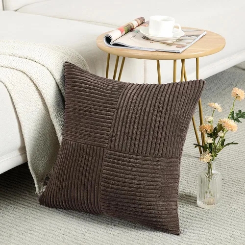 Miniatura 89 de Fancy Homi Juego de 1 funda de cojín cuadrada de color rosa rubor de 14 x 14 pulgadas para sala de estar, dormitorio, sofá cama, sofá, cama, funda