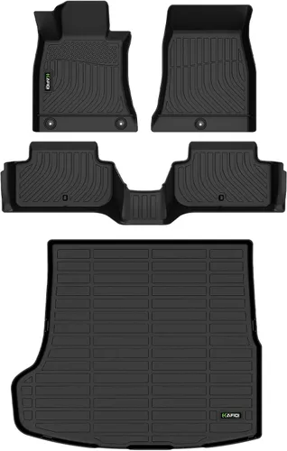 Miniatura 32 de Alfombrillas y revestimiento para maletero para Jeep Grand Cherokee L 2021-2025 (6 pasajeros, sin consola central) con respaldo, revestimientos
