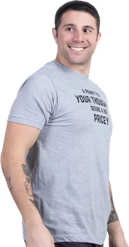 Miniatura 3 de A Penny for Your Thoughts Seems a Bit Pricey Camiseta divertida, camiseta de broma de humor sarcástico para hombres y mujeres