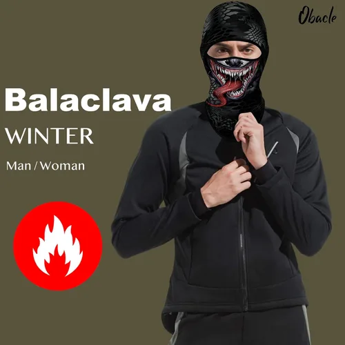 Miniatura 213 de Obacle Pasamontañas para hombres y mujeres, para invierno, clima frío, esquí, ciclismo, caza