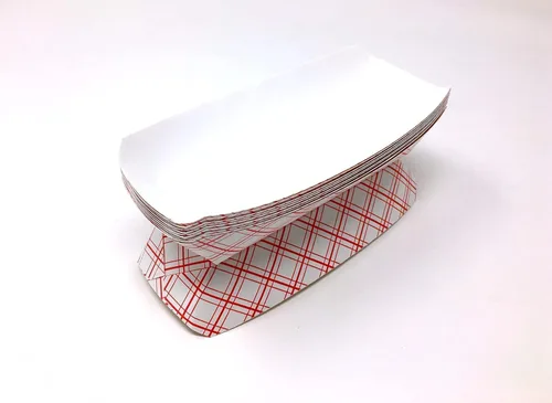 Miniatura 8 de Mr Miracle Bandeja de papel para perros calientes de 7 pulgadas en papel kraft. Paquete de 250. Desechable, reciclable y totalmente biodegradable.