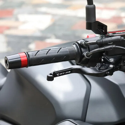 Miniatura 2 de Palancas de embrague de freno corto para motocicleta compatibles con Yamaha MT-03 2018-2022 2023 2024 2025 Palancas delanteras más cortas Manijas