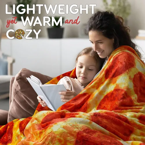 Miniatura 45 de Zulay Kitchen Manta Decorativa de Tortilla Burrito - Manta Gigante de Tortilla de Doble Cara para Adultos y Niños - 285 GSM Manta de Comida Suave