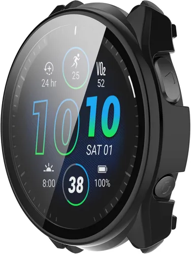 Miniatura 3 de FitTurn Compatible con Garmin Forerunner 965 - Funda protectora de pantalla de repuesto para PC, delgada, cobertura completa 3D, protector