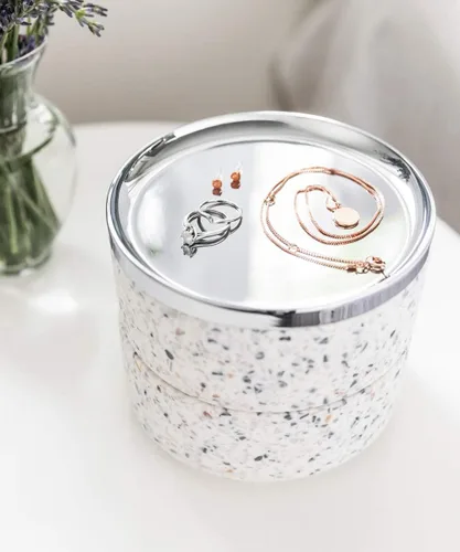 Miniatura 2 de Umbra Tesora - Joyero de dos niveles con tapa extraíble organizador de joyas