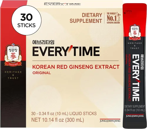 Miniatura 9 de JUNG KWAN JANG Everytime - Extracto de ginseng rojo coreano de 1,000 mg y pomelo – Bebida energética vegana – Sin cafeína, sin gluten, sin OMG, 0.34