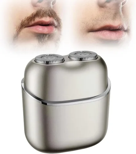 Miniatura 9 de Depilación facial para mujeres y hombres, afeitadora facial portátil sin dolor con 2 cuchillas dobles, removedor de vello facial 2 en 1 cara y cejas