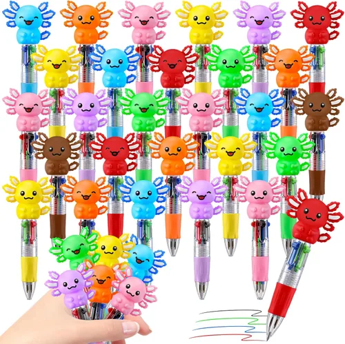 Miniatura 25 de CZWZ 8 piezas de bolígrafos de cuentas navideños, bolígrafos de plástico con cuentas y cuentas de silicona multicolor, bolígrafos navideños