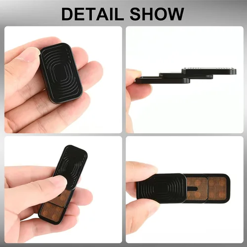 Miniatura 5 de Juguetes de metal para adultos EDC Fidget Slider magnético TDAH Juguetes para adultos para ansiedad y estrés aliviar el autismo, accesorios de Negro