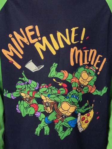 Miniatura 3 de Nickelodeon - Conjunto de pijama de pizza para niños con diseño de tortugas ninja