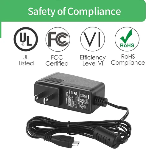 Miniatura 9 de Cargador de pared micro USB de 5V 2A, adaptador de fuente de alimentación micro USB AC/DC 5V para Raspberry Pi Zero, Kindle Paperwhite, Echo Dot