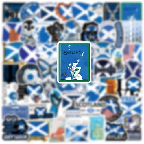 Miniatura 5 de 63 calcomanías de grafiti de Escocia para botellas de agua, portátil, maleta, álbumes de recortes, calcomanías de instrumentos musicales