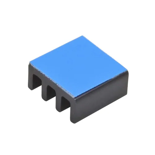 Miniatura 5 de 30 unidades de disipador de calor de aluminio de 0.43 x 0.43 x 0.2 pulgadas con cinta adhesiva conductora térmica para Raspberry Pi, chip