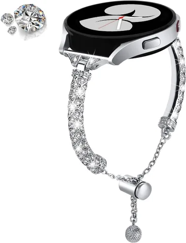 Miniatura 17 de DEALELE Bandas compatibles con Samsung Galaxy Watch 6/6 Classic / 5/5 Pro / 4/4 Classic / 3 1.614 in / Active 2, pulsera de repuesto de metal con 1#