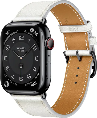 Miniatura 30 de LB1 - Correa de cuero para Apple Watch para mujeres y hombres, SE Ultra 2 de 1.575 in 1.732 in 1.811 in 1.654 in 1.772 in 1.614 in 1.496 in 1.929 in